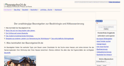 Desktop Screenshot of bauratgeber24.de
