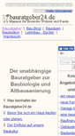 Mobile Screenshot of bauratgeber24.de