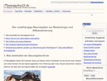 Tablet Screenshot of bauratgeber24.de